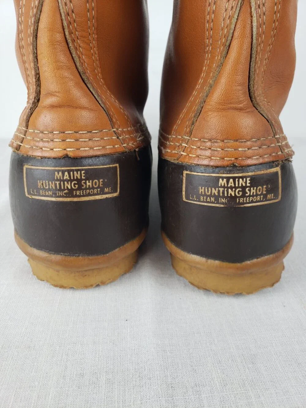 LL Bean Maine Hunting Shoe Bean Boots 8-Eyelet Duck Boots Vtg Unlined Mens 11